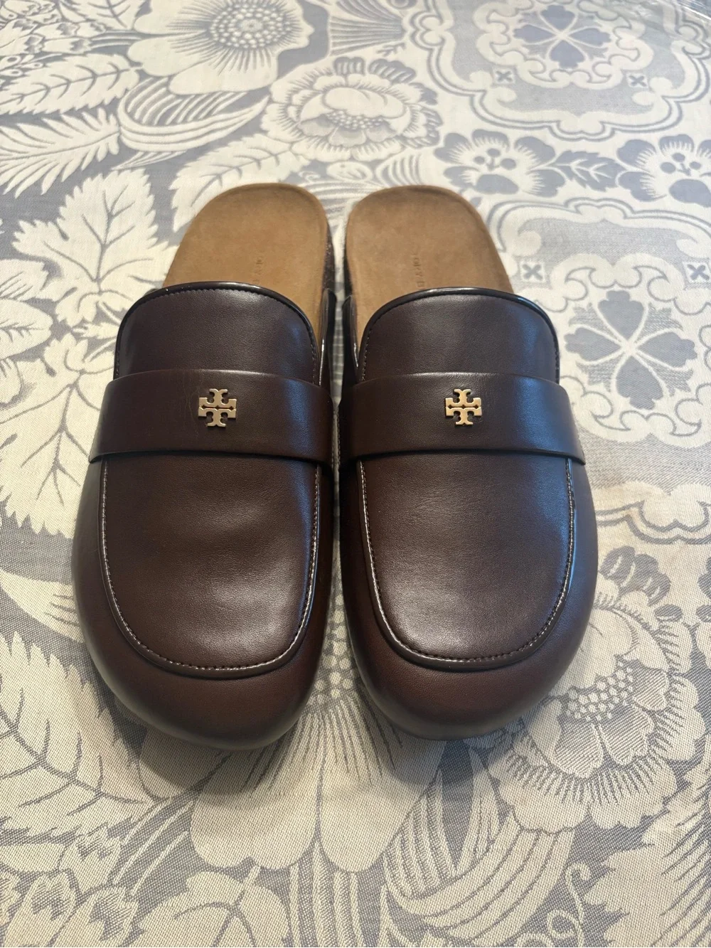 Tory Burch Everly Cork Mule in Deep Mocha (Brown)